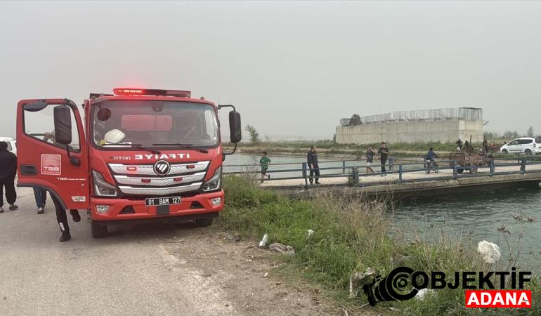 Adana'da sulama kanalında kaybolan genç için arama çalışması başlatıldı