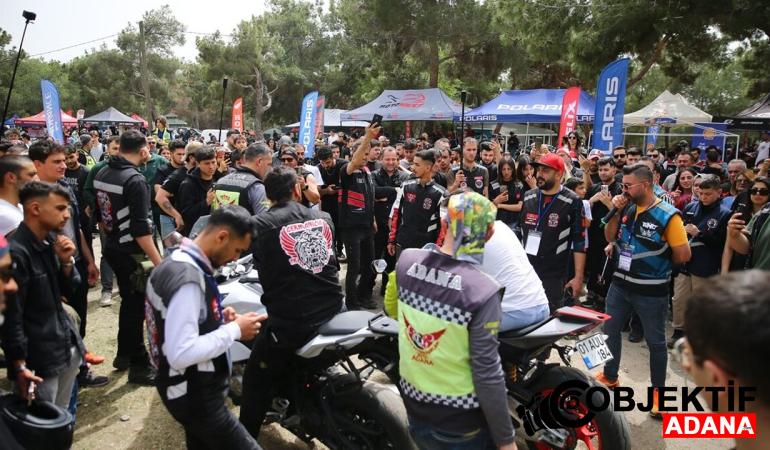 Motosiklet tutkunları Adana'daki motofestte bir araya geldi
