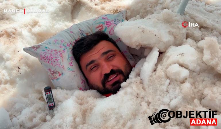 Sıcaktan kaçıp bakın nereye girdi