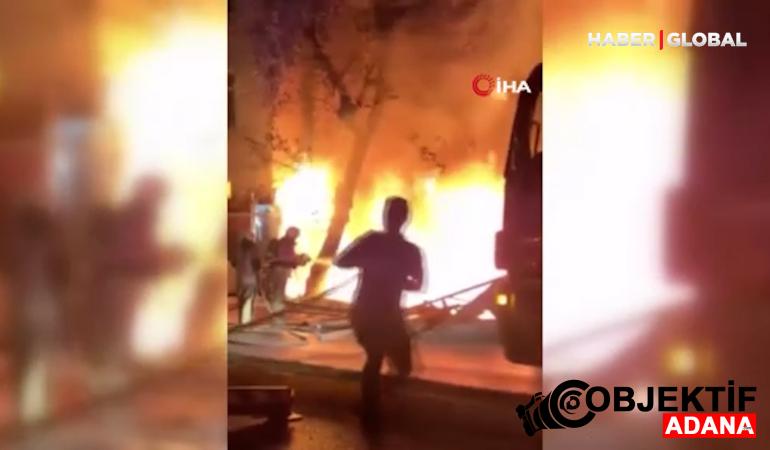 Sancaktepe’de demirci dükkanı alevlere teslim oldu